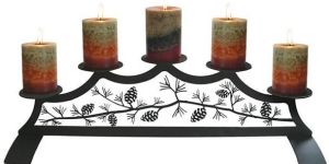 Wrought Iron Candle Stand