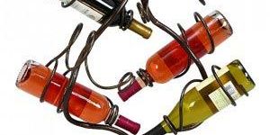 Wrought Iron Wine Bottle Holder