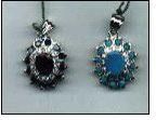 Stone Studded Pendant Set