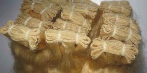 Blonde Curly Hair Weft