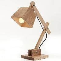 Wood Hotel Bed Side Table Lamps