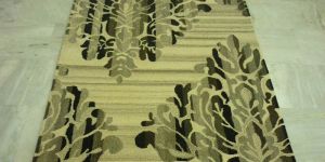 Damask Natural High Low - Indian Hand Tuffted Carpets