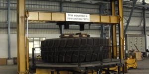 Giant Hydraulic Tyre Press