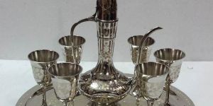 Brass Wine Glass Set
