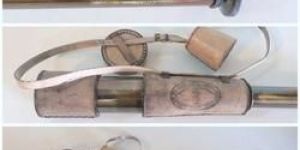 Nautical Antique Leather Cap Telescope