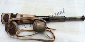 Nautical Brass Leather Antique Telescope