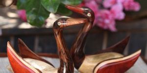 Wooden Carving Duck Set