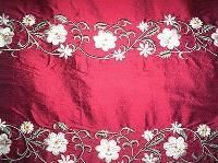 Embroidered Silk Fabric
