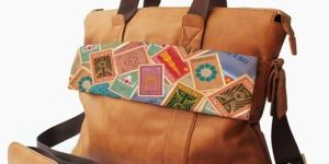 Stamp Print Laptop Bag