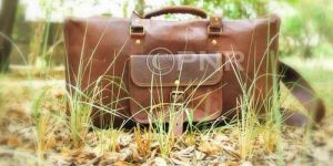 Leather Square Duffel Bag