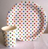 Multi Color Paper Plates