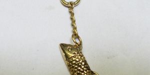 Brass Fish Keychain