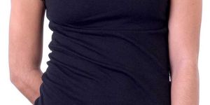 100% Cotton Ladies Round Neck Plain T-shirts