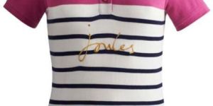 Ladies 100% Cotton Stripe Polo T-shirts