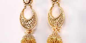 Golden Pearl Kadi Dull Earring