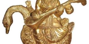 Brass Saraswati Statue