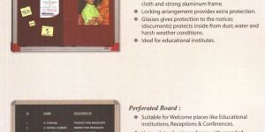 Notice Board Glass Doors