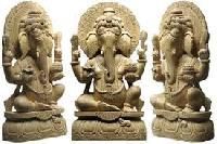 Wooden Ganesh Statue