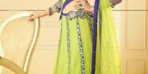 Green Lehenga Saree, Blue Lehenga Saree