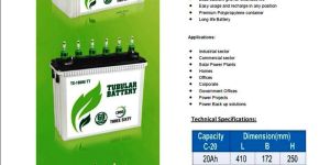 Solar Tubular Batteries