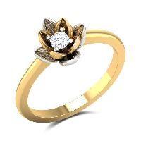 Diamond Studded Gold Rings