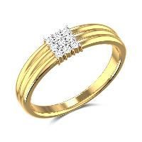 Diamond Studded Gold Ring