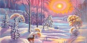 Winter Oil Painting