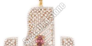 CZ Diamonds Pendant Set