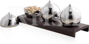 Coco Bowl with Wooden Stand