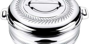 Compact Round Hot Pot - SILVERY