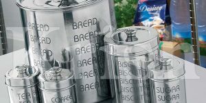 Six  Pcs Replica Bread Bin Set