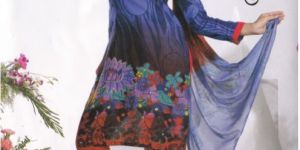 Cotton Printed Suit, Ladies Cotton Suit