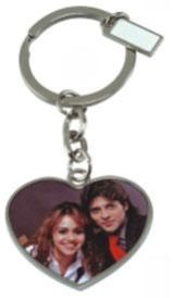 Heart Shape Metal Keychain