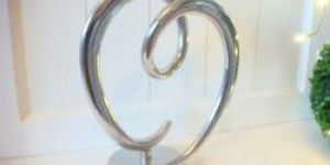 Aluminium Sculpture, Aluminium Heart