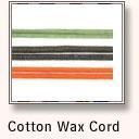Cotton Wax Cord