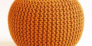 Cotton Knitted Poufs