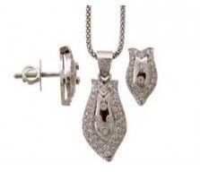 Diamond Pendant Set