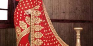Chiffon Bridal Lehenga Sarees