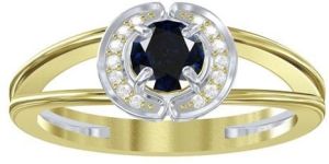 Shish Jewels Blue Gemstone Stud Sterling Silver Ring