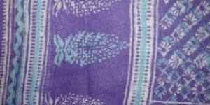 Bagru Dabu Print Chanderi Dupatta (With Tassels)
