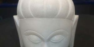 Alabaster Buddha Head