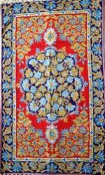 Chain Stitched Silk Rugs