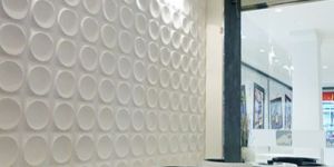 Plain Glossy White Vinyl Wallpaper