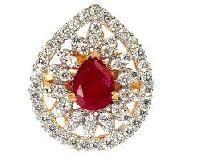 American Diamond CZ Pendant Set