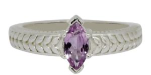 Party Wear Pink Tourmaline 925 Silver Ring
