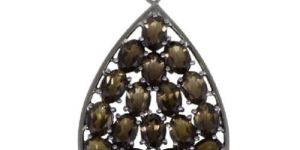 Smoky Quartz Gemstone 925 Sterling Silver Pendant