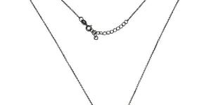 White Topaz 925 Silver Bar Necklace