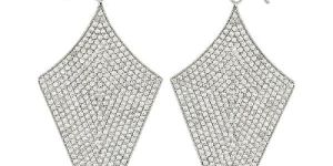 925 Silver White Topaz Gemstone Cluster Arrow Earrings