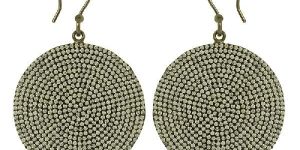 925 Sterling Silver White Topaz Gemstone Desk Earrings