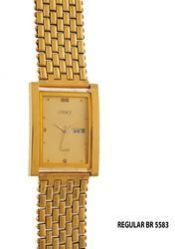 Mens Golden Chain Watch